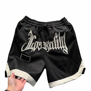 Pantalones Cortos Deportivos de Verano para Hombre, Estilo Americano, Casuales, Holgados, con Patrón Bordado, Cierre Elástico en la Cintura - Product Image 6