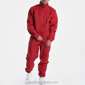 Fashionable Custom Logo Coated Front Unisex Casual Waterproof Bomber Windbreaker Two-Piece Set Nylon <b>Polyester</b> <b>Tracksuit</b> - Product Image 2