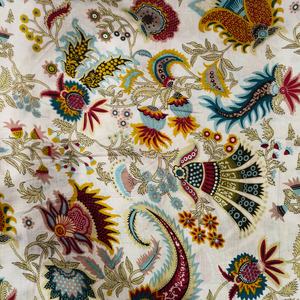 Tissu en coton cambre imprimé au bloc 60x60, motif traditionnel Jaipuri, pour rideaux, housses de canapé et sacs - Filles - Product Image 2