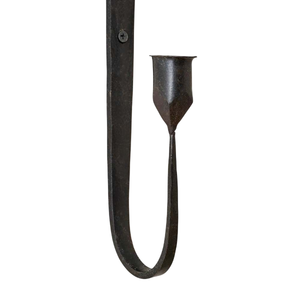 เชิงเทียนติดผนังเหล็กสีดำแบบสองแขน ตกแต่งบ้าน ทนทาน ทำด้วยมือ - Product Image 4