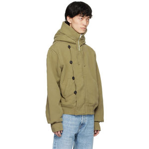 Sweat à capuche vintage en molleton 100 % coton épais, personnalisé OEM, pour homme, imprimé en sérigraphie, avec fermeture éclair et boutons, pour l'hiver, numérique - Product Image 6