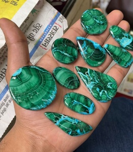 Cabochons en Chrysocolle Malachite Naturelle Verte et Bleue en Gros, Pierres Semi-Précieuses Libres pour la Fabrication de Pendentifs en Cristal de Guérison - Product Image 3