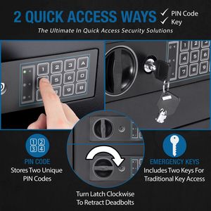 Caja Fuerte Compacta con Teclado y Suministros para Cerrajeros - Product Image 6