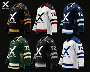 Camisetas de Hockey sobre Hielo X Sports City, Cuello en V, Sublimadas, Transpirables, de Secado Rápido, 100% Poliéster, para Hombre Adulto, Sin Mangas, OEM/ODM - Product Image 3