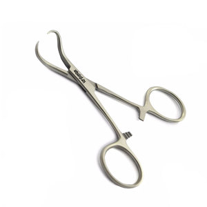 Pinza para Toallas Backhaus de 9 cm, Instrumento Quirúrgico de Acero Inoxidable para un Manejo Seguro de Tejidos y Drapeado en Odontología - Product Image 1