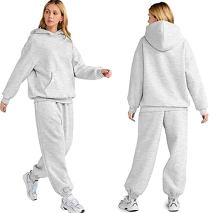 Conjuntos de 2 Piezas para Mujer, Sudadera con Capucha y Pantalones Deportivos, Tallas Grandes, Ropa de Moda Otoñal, Pantalones para Viajar al Aeropuerto, Conjuntos Deportivos - Product Image 1