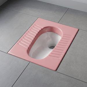 Burgundy <b>Ceramic</b> Orissa Squatting <b>Pan</b> Standard Size Floor Toilet WC From India Sanitary Ware Export Quality - Product Image 3