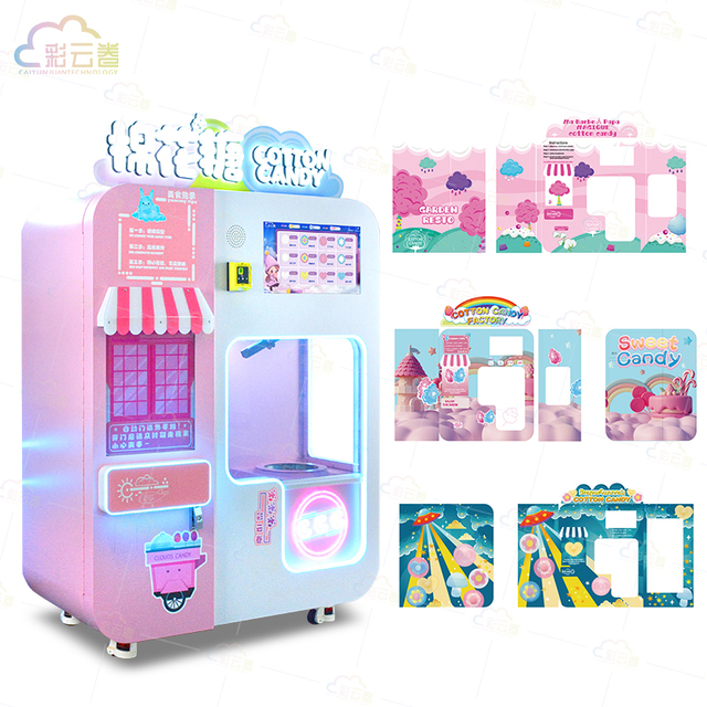 Caiyunjuan Vending Machine Flowers Sugar Manufacturers Cotton Candy Machine Vending Wholesalers