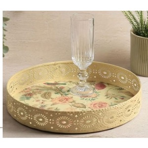 Plateau de service en bois de qualité supérieure en forme de rotin pour la décoration de table de cuisine, de maison, de mariage ou de fête, idéal pour la présentation de la vaisselle et des aliments. - Product Image 4