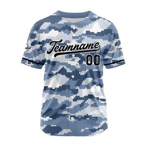 Moisture-Wicking Fabric for Match and Practice Wear Custom Style <b>Baseball</b> Jersey Soft Breathable Material with Full Button - Product Image 2