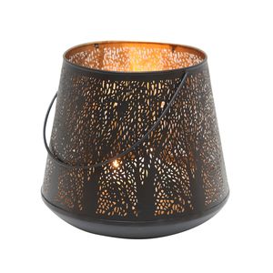 Portavelas cilíndricos de acero verde con diseño de hojas recortadas para decoración del hogar, hechos a mano y personalizados. - Product Image 6