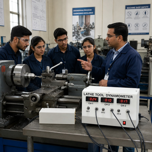 Lathe <b>Tool</b> Dynamometer with Digital Force Indicator | Strain <b>Gauge</b> Cutting Force <b>Measurement</b> System | Mechanical Engineering Lab - Product Image 2