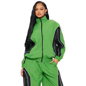 Women 2026 Sports Training <b>Windbreaker</b> Zipper Tracksuit Polyester Lightweight Waterproof Quick-Dry Anti-Bacterial For Women - Product Image 1