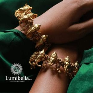 Ganesha Kada Bangles Fashion Stud Earrings - Product Image 1