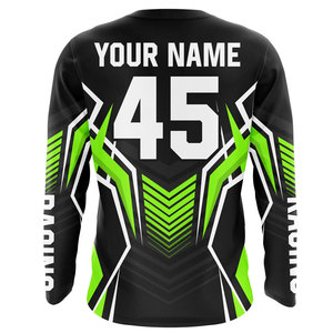 Jersey de Motocross de Manga Larga Transpirable con Estampado Personalizado Más Vendido para Hombre, Servicio OEM de Alta Calidad - Product Image 2