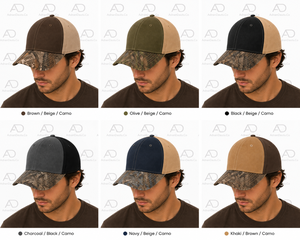 Casquette de baseball camouflage personnalisée de haute qualité pour les marques d'extérieur |   Fabricant de chapeaux pour la chasse, la pêche et les sports d'aventure - Product Image 6