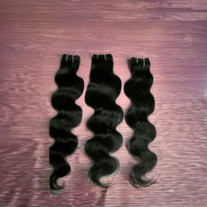 2025 meilleure qualité indien Remy Extensions de cheveux humains Double trame Machine manuel Wafting cheveux de l'Inde - Product Image 1