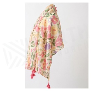 NORTH APPROACH Women's Square <b>Silk</b> Scarf Floral Print Elegant Multi-Functional Fashion Accessory All Seasons - Product Image 3