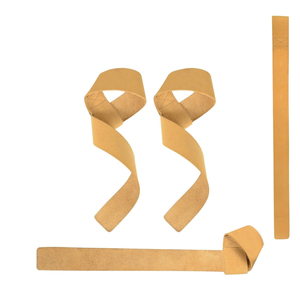 Sangles de musculation en cuir véritable antidérapantes, réglables, légères et personnalisables pour l'entraînement en salle de sport avec un soutien robuste pour les poignets - Product Image 6