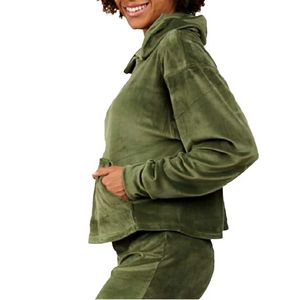 Conjunto Deportivo de Terciopelo para Mujer, Económico, Premium, Suave, de Dos Piezas, Sudadera con Cierre y Pantalones Jogger, Atuendo Casual y Elegante - Product Image 2