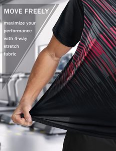 T-shirt en coton personnalisé avec logo imprimé pour hommes, chemises de sport avec tissu respirant, idéales pour la salle de sport et la course à pied - Product Image 6