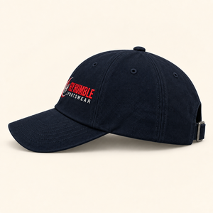 Fly Humble Sportswear Baseball <b>Cap</b> 6-Panel Adjustable Unisex Embroidered Logo <b>Navy</b> <b>Blue</b> Casual Hat Adjustable unisex baseball - Product Image 5