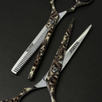 Ciseaux professionnels pour laisser des mèches de cheveux à la vue, IZARSA, 32 dents, acier inoxydable, lame tranchante, sécurité, manche long, pour droitiers, usage en salon