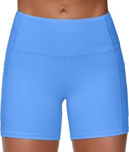 Pantalones Cortos de Verano para Mujer y Niña, con Logotipo Personalizado, de Cintura Alta Elástica, de Secado Rápido, con Efecto Levanta Glúteos, de Spandex - Product Image 3