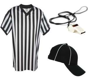Camiseta de Árbitro Sublimada, Lisa, para Fútbol y Béisbol, Uniforme de Árbitro para Adultos, Manga Larga, Cuello Redondo, 100% Algodón, Talla Grande - Product Image 3