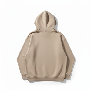 เสื้อสเวตเชิ้ตมีฮู้ดขนาดใหญ่สำหรับผู้ชาย สีพื้น ผ้าฝ้ายเฟรนช์เทอร์รี่ ดีไซน์มินิมอล มีกระเป๋าโลโก้ด้านหน้า เหมาะสำหรับใส่ในฤดูใบไม้ร่วง - Product Image 3