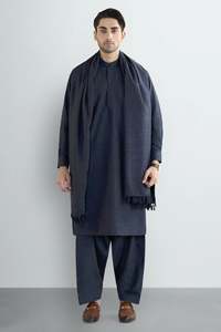 Men Traditional Shalwar Kameez with Matching <b>Shawl</b> Elegant Indian and Pakistani Clothing Festive <b>Wedding</b> Outfit Custom Made - Product Image 5