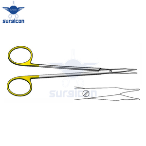 Ciseaux chirurgicaux Reynolds 11 cm (4-1/4 pouces) droits à bout arrondi en acier inoxydable, ciseaux de précision pour interventions générales - Product Image 5