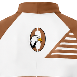 Ensemble maillot et short de cyclisme marron, blanc, à manches courtes, entièrement zippé, respirant, rembourré, pour la course, l'entraînement, la performance sportive et l'équipe - Product Image 4