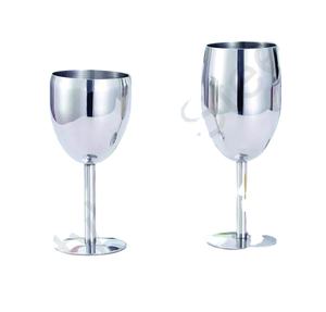 Flacon à vide à double paroi en acier inoxydable Verre à vin en acier inoxydable Verre à vin martelé double couleur - Product Image 1