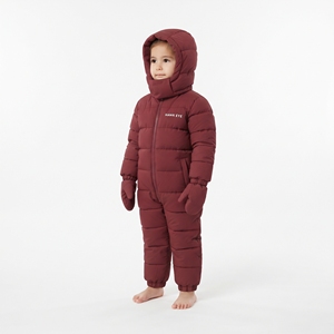 Mono de Invierno con Capucha para Bebés Niñas, Marca Hawk Eye, Aislante Sintético, Cortavientos, con Cierre de Cremallera, para Bebés y Niños Pequeños, Color Rojo - Product Image 3