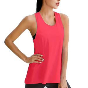 OEM Custom 100% Cotton Heavyweight Training Vest Bodybuilding Muscle Fitness Stringer <b>Running</b> <b>Singlet</b> Gym tank Top for Women - Product Image 1