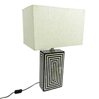Produit phare : Artisanat Pop Art moderne fait main, en résine avec incrustation d'os bleu foncé, écologique, durable, décoratif, multifonctionnel et esthétique