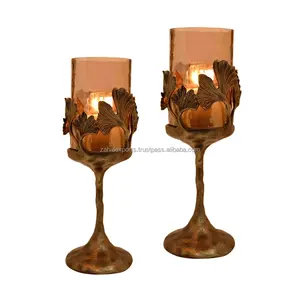 Porte-bougie en métal artisanal de qualité supérieure avec impression en relief, tendance mondiale, décoration de Noël pour la maison, design d'intérieur haut de gamme - Product Image 4