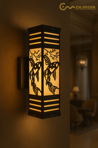 100 lm/W Wall light Viet Nam CM Decor steel/inox Living Room / Bedroom / Hallway Square / Rectangular 3500K (Warm White) <b>Touch</b> - Product Image 5