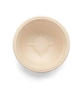 Tazón Redondo Desechable de Bagazo Blanco, Contenedor Biodegradable para Alimentos, Ecológico, Disponible en Grandes Cantidades - Product Image 1