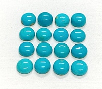 Cabochons ronds en turquoise d'Arizona AAA, taille brillante, 8*8 mm, 7*7 mm, 6*6 mm, pour la fabrication de bijoux naturels, prix de gros