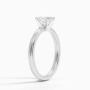 Anillo de Compromiso y Boda de Moissanita de Corte Oval Lujoso, 2 Quilates, Plata de Ley 925, Bañado en Rodio, con Cinco Piedras Engastadas en Puntas, Certificado GRA - Product Image 5