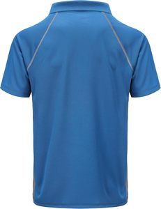 เสื้อโปโลผู้ชายผ้าถักเนื้อแน่นผสมสแปนเด็กซ์/โพลีเอสเตอร์ แขนสั้น สไตล์ลำลอง สำหรับตีกอล์ฟ ปักโลโก้ คุณภาพพรีเมียม - Product Image 3