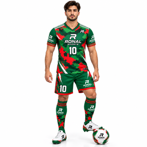Conjunto de Camiseta de Fútbol para Hombre RONAL SPORTS, Estampado de Camuflaje, Poliéster Sublimado, Manga Corta, Uniformes para Adultos, Todas las Temporadas - Product Image 3