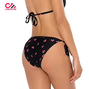 Ladies Beach <b>Bikini</b> <b>Sets</b> New Designer Backless <b>Plus</b> <b>Size</b> Regular Fit 2-Piece Spandex/Polyester Knitted Solid Color Front - Product Image 4