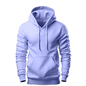 Unisex <b>Pink</b> Hooded <b>Sweatshirt</b> Regular Fit Casual Solid Color Pocket Front Design French Terry Knitted Hoodie - Product Image 5