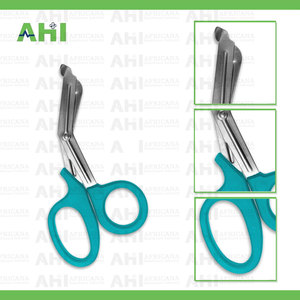 กรรไกรตัดผ้าพันแผลคุณภาพสูง AHI Medical Manual Rauma Shears EMT ทำจากสแตนเลส สำหรับพยาบาลฉุกเฉิน ได้รับมาตรฐาน CE - Product Image 2