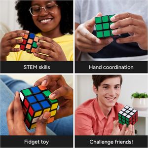Original 3x3 Magic <b>Cube</b> 100% Recycled Plastic Color Matching <b>Puzzle</b> Fidg Problem Solving Brain Teaser Re-<b>Cube</b> - Product Image 2