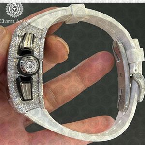 Luxury Stainless Steel Watch 43mm Analog Mechanical <b>Chronograph</b> Men's Fashion Irregular Case Sapphire Crystal - Product Image 5