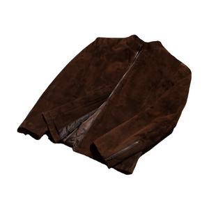 Veste bomber en cuir de mouton personnalisée en gros pour hommes, veste d'aviateur en cuir véritable, chaude pour l'hiver, OEM en gros, véritable cuir - Product Image 2